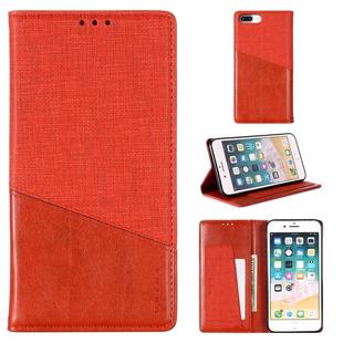 For iPhone 7 Plus / 8 Plus MUXMA MX109 Horizontal Flip Leather Case with Holder & Card Slot & Wallet(Red)