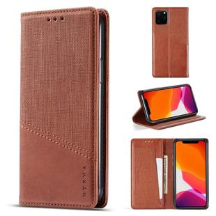 For iPhone 11 Pro Max MUXMA MX109 Horizontal Flip Leather Case with Holder & Card Slot & Wallet(Brown)