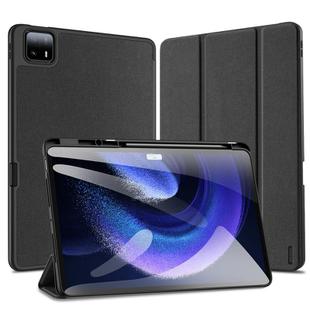 For Xiaomi Pad 6 Max 14 DUX DUCIS Domo Series Magnetic Flip Leather Tablet Case(Black)