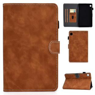 For Samsung Galaxy Tab A9+ Cowhide Texture Horizontal Flip Leather Tablet Case with Sleep / Wake-up Function(Brown)