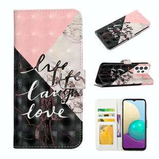 For Samsung Galaxy A33 Oil Embossed 3D Drawing Leather Phone Case(Stitching Marble)