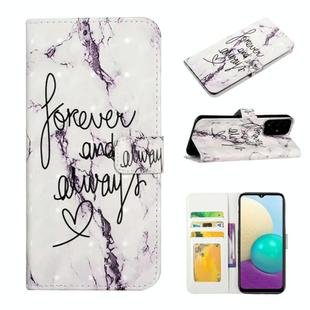 For Samsung Galaxy A71 4G Oil Embossed 3D Drawing Leather Phone Case(Words Marble)