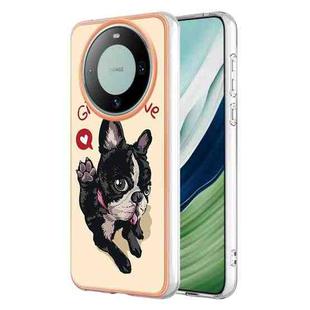 For Huawei Mate 60 Pro Electroplating Dual-side IMD Phone Case(Lucky Dog)