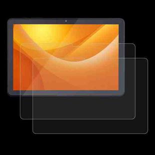 For LUCA TE104 M4V1-B 10.1 2pcs 0.3mm 9H Explosion-proof Tempered Tablet Glass Film