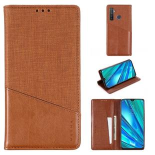 For OPPO Realme 5 Pro MUXMA MX109 Horizontal Flip Leather Case with Holder & Card Slot & Wallet(Brown)