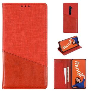 For OPPO Reno 2 MUXMA MX109 Horizontal Flip Leather Case with Holder & Card Slot & Wallet(Red)
