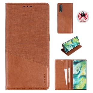 For OPPO Find X2 MUXMA MX109 Horizontal Flip Leather Case with Holder & Card Slot & Wallet(Brown)