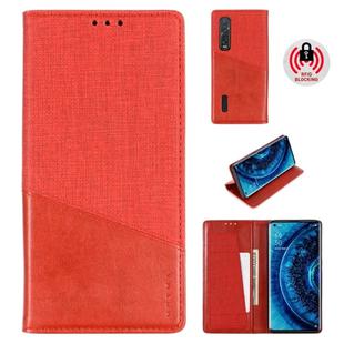 For OPPO Find X2 Pro MUXMA MX109 Horizontal Flip Leather Case with Holder & Card Slot & Wallet(Red)