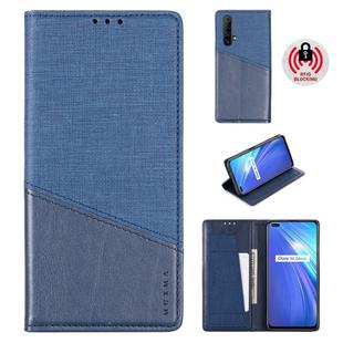 For OPPO Realme X50 MUXMA MX109 Horizontal Flip Leather Case with Holder & Card Slot & Wallet(Blue)