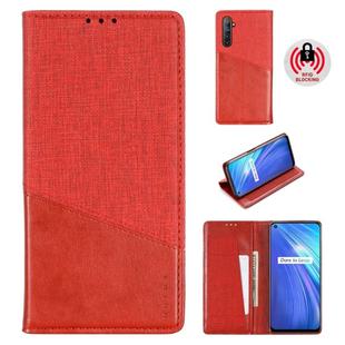 For OPPO Realme 6 MUXMA MX109 Horizontal Flip Leather Case with Holder & Card Slot & Wallet(Red)