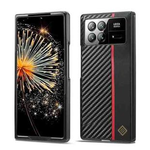 For Xiaomi Mix Fold 3 LC.IMEEKE 3 in 1 Carbon Fiber Texture Shockproof Phone Case(Black)