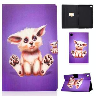For Samsung Galaxy Tab A9+ Electric Pressed Colored Drawing Leather Tablet Case with Sleep / Wake-up Function(Golden Fox)
