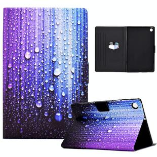 For Samsung Galaxy Tab A9+ Electric Pressed Colored Drawing Leather Tablet Case with Sleep / Wake-up Function(Water Droplets)