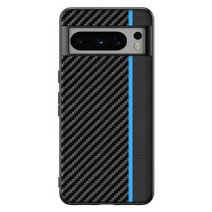 For Google Pixel 8 Pro Ultra-thin Carbon Fiber Texture Printing Phone Case(Black Blue)