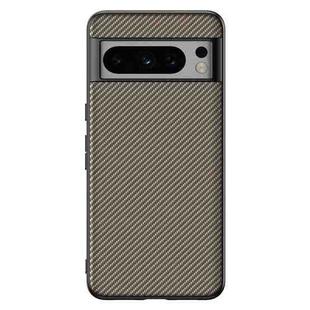 For Google Pixel 8a Ultra-thin Carbon Fiber Texture Printing Phone Case(Gold)