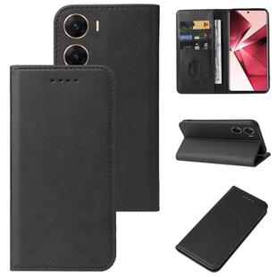 For vivo V29e Magnetic Closure Leather Phone Case(Black)