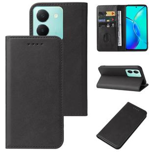 For vivo Y36 Russia Magnetic Closure Leather Phone Case(Black)