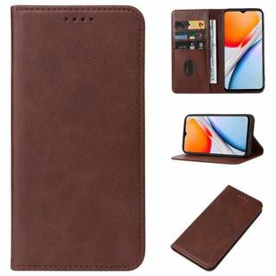 For vivo G2 Magnetic Closure Leather Phone Case(Brown)