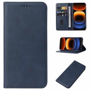 For vivo iQOO 12 Pro Magnetic Closure Leather Phone Case(Blue)