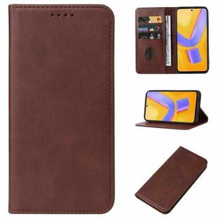 For vivo V40 SE Magnetic Closure Leather Phone Case(Brown)