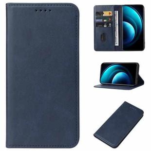 For vivo X100 Pro Magnetic Closure Leather Phone Case(Blue)