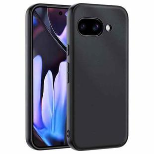 For Google Pixel 9a Ultra-thin Plain Skin Leather Phone Case(Black)