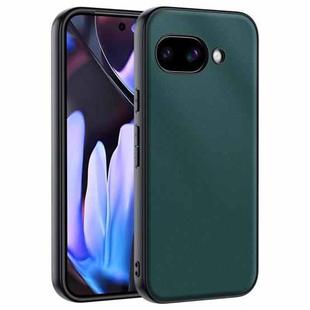 For Google Pixel 9a Ultra-thin Plain Skin Leather Phone Case(Green)