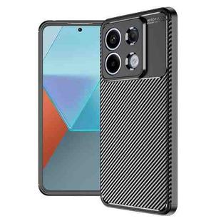 For Xiaomi Redmi Note 13 Pro+ Carbon Fiber Texture Shockproof TPU Phone Case(Black)