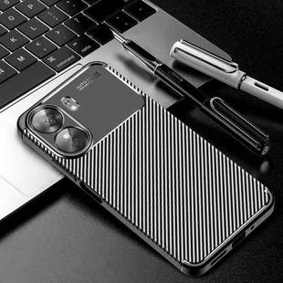 For Xiaomi Redmi 13C Carbon Fiber Texture Shockproof TPU Phone Case(Black)