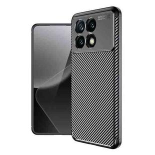 For Xiaomi Redmi K70 Pro Carbon Fiber Texture Shockproof TPU Phone Case(Black)