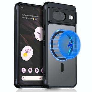 For Google Pixel 8 MagSafe Ultra-thin Translucent PC+TPU Phone Case(Black)