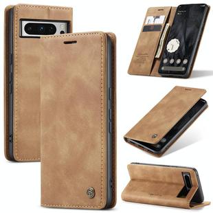 For Google Pixel 8 Pro CaseMe 013 Multifunctional Horizontal Flip Leather Phone Case(Brown)