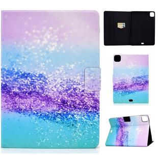 For iPad Pro 11 2020 / 2018 TPU Electric Pressed Horizontal Flip Leather Case with Holder & Card Slot & Sleep / Wake-up Function(Color Sand)