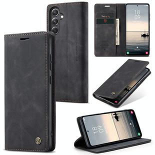 For Samsung Galaxy S23 FE 5G CaseMe 013 Multifunctional Horizontal Flip Leather Phone Case(Black)