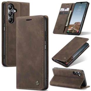 For Samsung Galaxy A05s CaseMe 013 Multifunctional Horizontal Flip Leather Phone Case(Coffee)