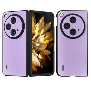 For OPPO Find N3 / OnePlus Open ABEEL Ecological Leather Shockproof PU Phone Case(Purple)