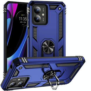 For Motorola Moto G14 Shockproof TPU + PC Phone Case with Holder(Blue)