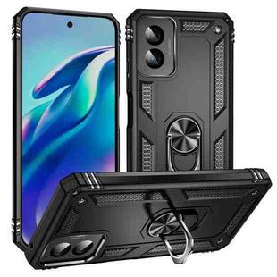 For Motorola Moto G Power 5G 2024 Shockproof TPU + PC Phone Case with Holder(Black)