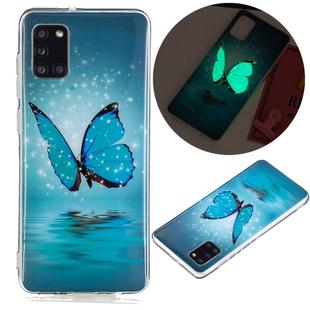 For Samsung Galaxy A31 Luminous TPU Mobile Phone Protective Case(Butterfly)
