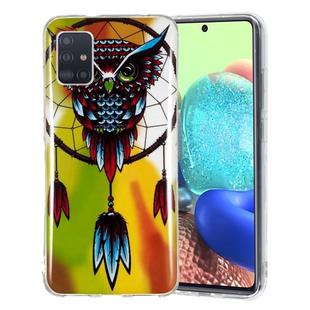 For Samsung Galaxy A51 5G Luminous TPU Mobile Phone Protective Case(Owl)