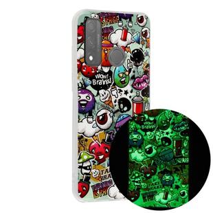 For Huawei P smart 2020 Luminous TPU Mobile Phone Protective Case(Rubbish)