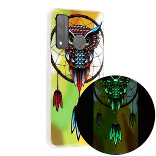 For Huawei P smart 2020 Luminous TPU Mobile Phone Protective Case(Owl)