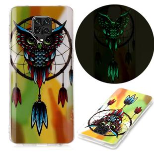 For Xiaomi Redmi Note 9 Pro Luminous TPU Mobile Phone Protective Case(Owl)