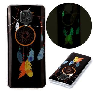 For Xiaomi Redmi Note 9 Pro Luminous TPU Mobile Phone Protective Case(Black Wind Chimes)