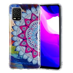 For Xiaomi Mi 10 Lite Luminous TPU Mobile Phone Protective Case(Half-flower)