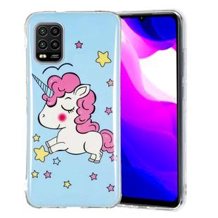 For Xiaomi Mi 10 Lite Luminous TPU Mobile Phone Protective Case(Star Unicorn)