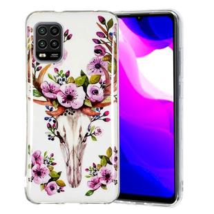 For Xiaomi Mi 10 Lite Luminous TPU Mobile Phone Protective Case(Flower Deer)