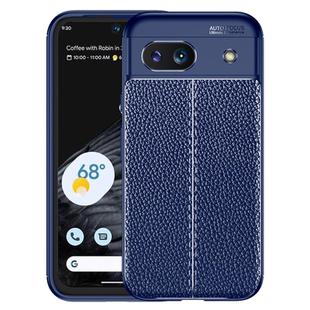 For Google Pixel 8a Litchi Texture Shockproof TPU Phone Case(Blue)