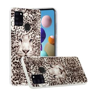 For Samsung Galaxy A21s Luminous TPU Soft Protective Case(Leopard Tiger)