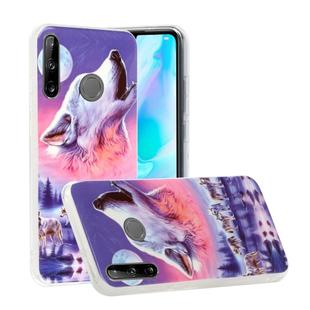 For Huawei P40 Lite E Luminous TPU Soft Protective Case(Seven Wolves)